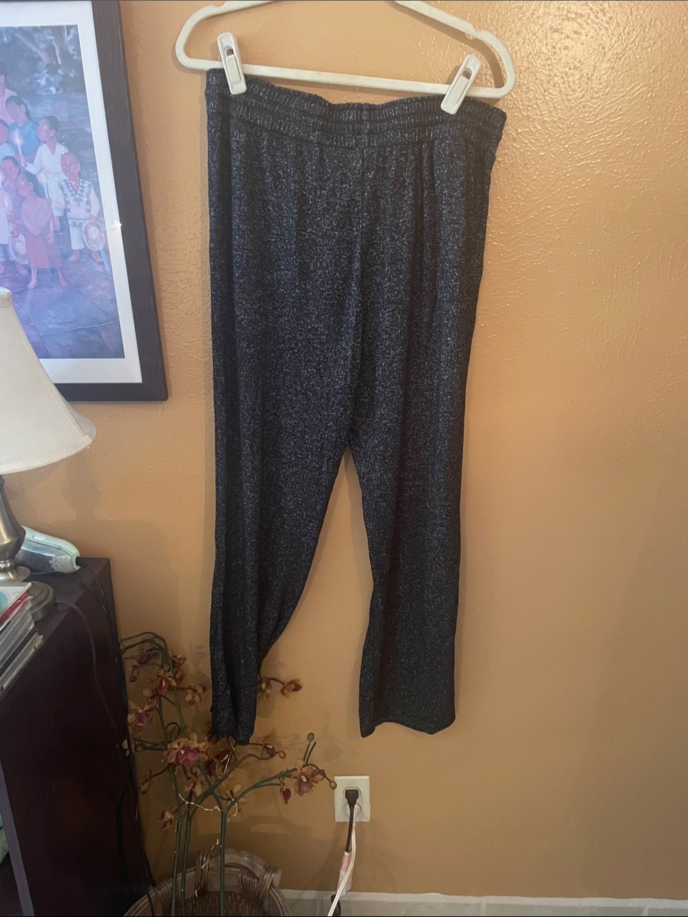 stars above Black Metallic Knit Lounge Pants - Picture 3 of 6